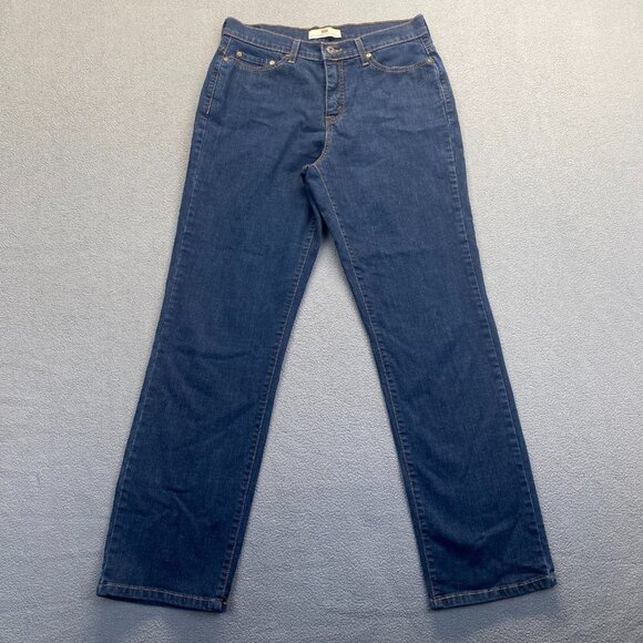 Levis 512 Womens Blue Jeans Straight Leg Size 14 M Stretch Denim,Casual - Picture 12 of 12